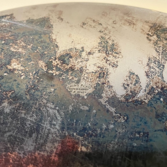 Vintage Viking Plate EP Brass Tray - Picture 7 of 7